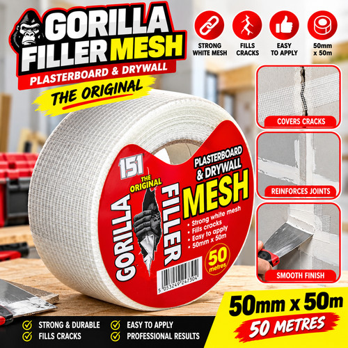 Gorilla filler jointing tape - gorilla,