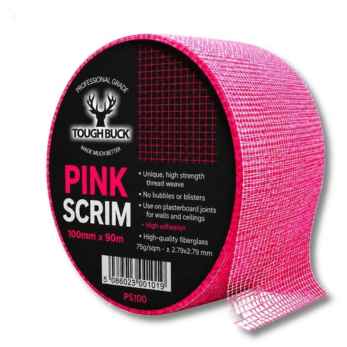 Plasterboard tape pink scrim - tape,